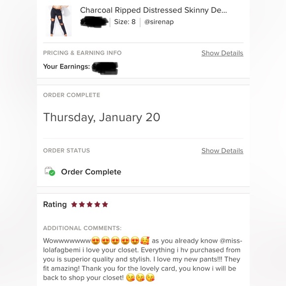 Black Mid Rise Ripped Distressed Skinny Jeans Denim Pants - Picture 3 of 11